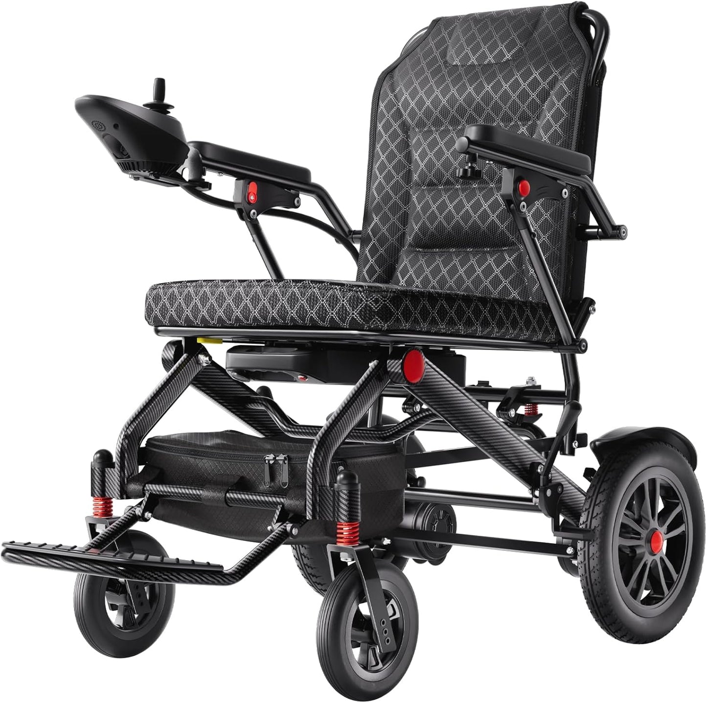 Lightweight Foldable Electric Wheelchair for Adults, 15.5 Mile Range, Dual 250W Motors, Removable 15Ah Battery – view 12