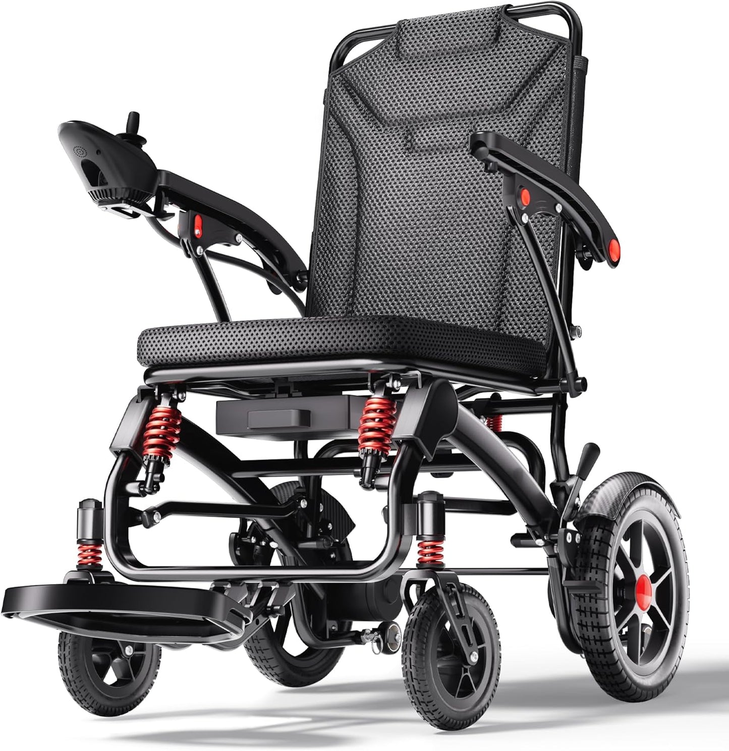 Ultra Lightweight Foldable Electric Wheelchair for Adults, 25 Mile Range, Portable All-Terrain Power Chair with 360° Joystick – view 10