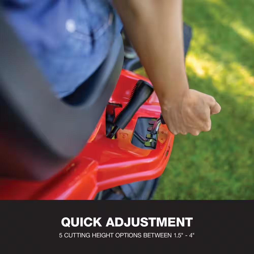 30-Inch Gas Rear Engine Riding Lawn Mower with 10.5 HP Engine, 6-Speed Manual Drive – view 5