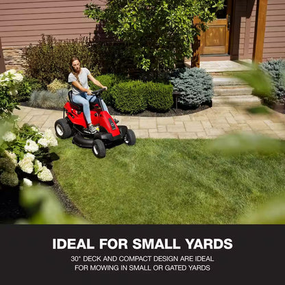 30-Inch Gas Rear Engine Riding Lawn Mower with 10.5 HP Engine, 6-Speed Manual Drive – view 7