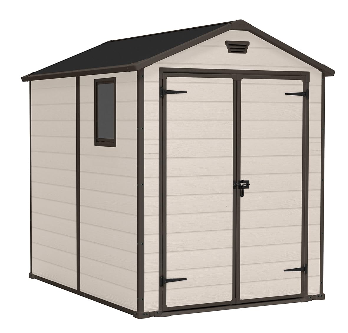 6 x 5 ft Outdoor Garden Storage Shed with Double Doors, Window & Heavy-Duty Floor Panel – view 6