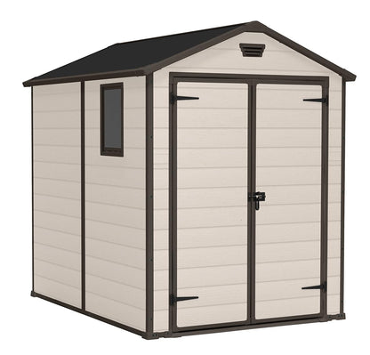 6 x 5 ft Outdoor Garden Storage Shed with Double Doors, Window & Heavy-Duty Floor Panel – view 6