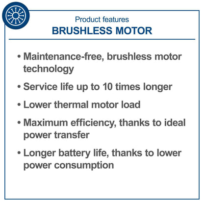 40V Cordless Brushless Lawn Mower with 43cm Cutting Width, 2×4Ah Batteries, Twin Charger, 50L Grass Box – view 2