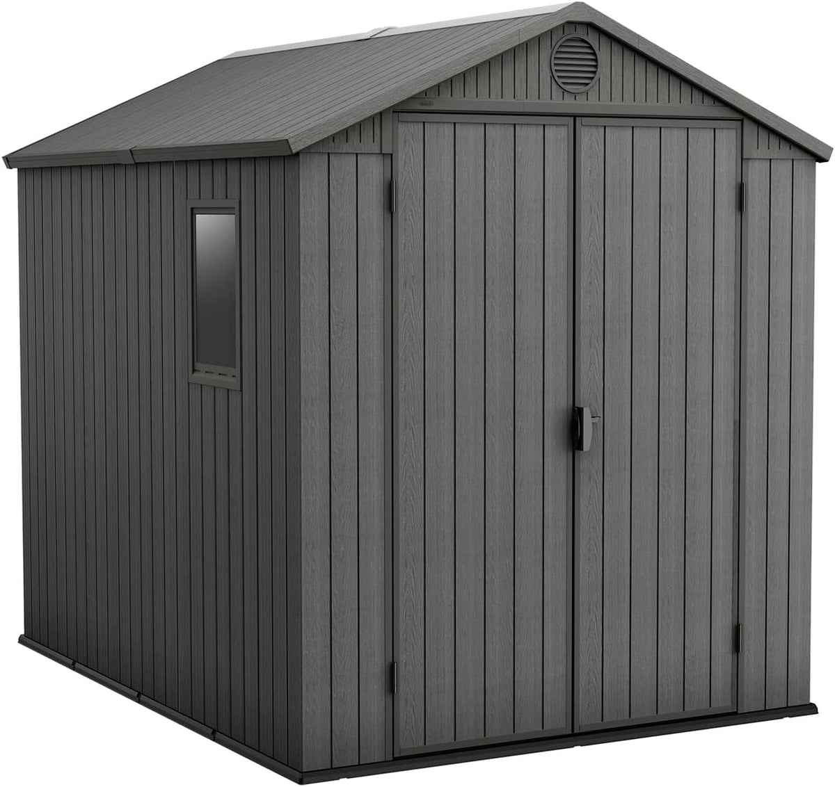 6 x 8 ft Outdoor Garden Storage Shed with Double Doors, Window & Heavy-Duty Floor Panel – view 14