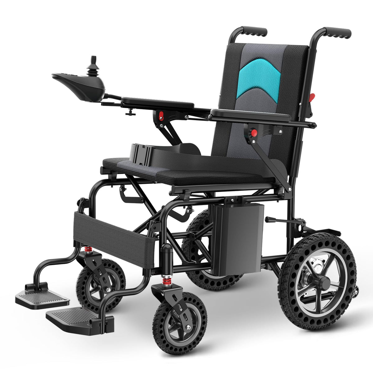 Ultra Lightweight Foldable Electric Wheelchair - 18+ Mile Range, Carbon Fiber & Aluminum Frame, Portable All-Terrain Power Chair – view 13