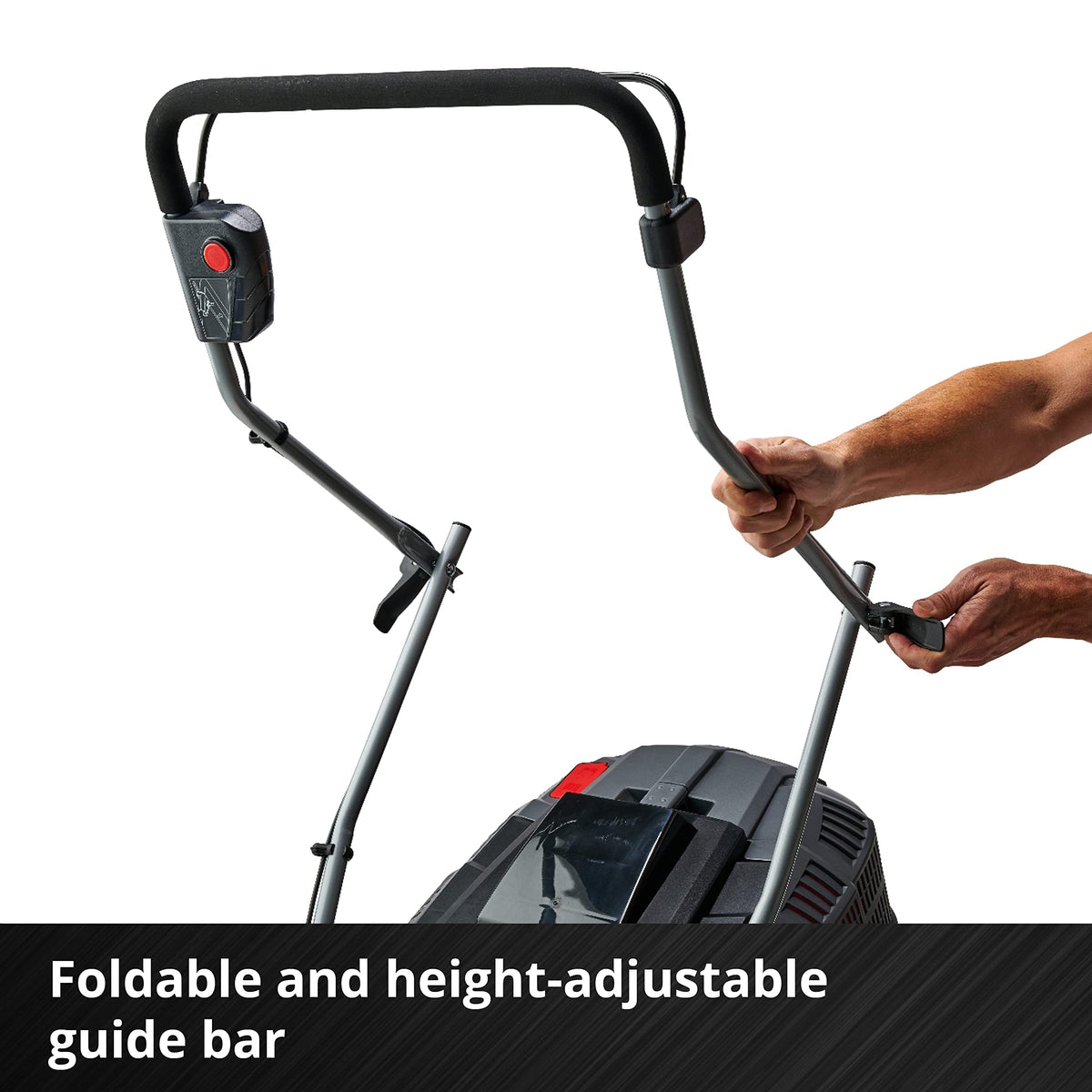 36V Cordless Brushless Lawn Mower, 43cm Cutting Width, 2×4Ah Batteries, 2 Fast Chargers, 63L Grass Bag – view 10