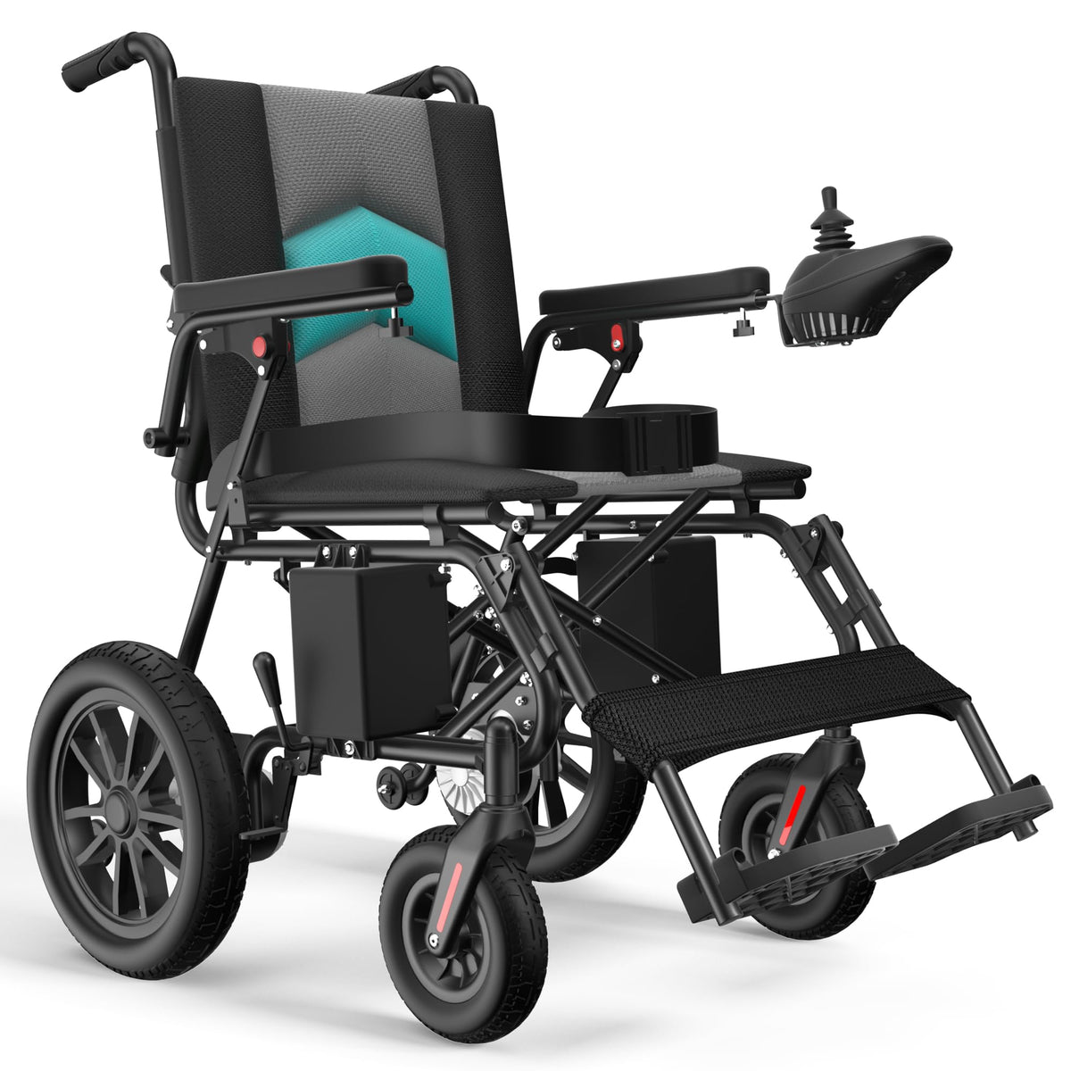 Ultra Lightweight Foldable Electric Wheelchair - 18+ Mile Range, Carbon Fiber & Aluminum Frame, Portable All-Terrain Power Chair – view 11