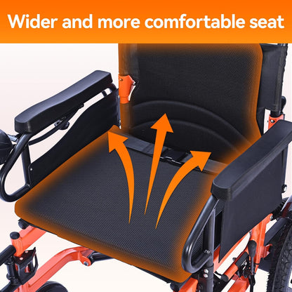 Foldable Electric Wheelchair for Adults, 500W Motor, 20Ah Lithium Battery, 30km Range, Wide Seat, All-Terrain Mobility Chair – view 5
