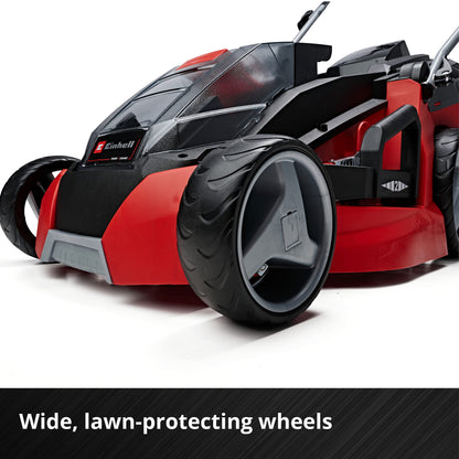 36V Cordless Brushless Lawn Mower, 43cm Cutting Width, 2×4Ah Batteries, 2 Fast Chargers, 63L Grass Bag – view 11