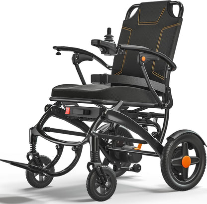 Ultra Lightweight Foldable Electric Wheelchair - 18+ Mile Range, Carbon Fiber & Aluminum Frame, Portable All-Terrain Power Chair – view 10