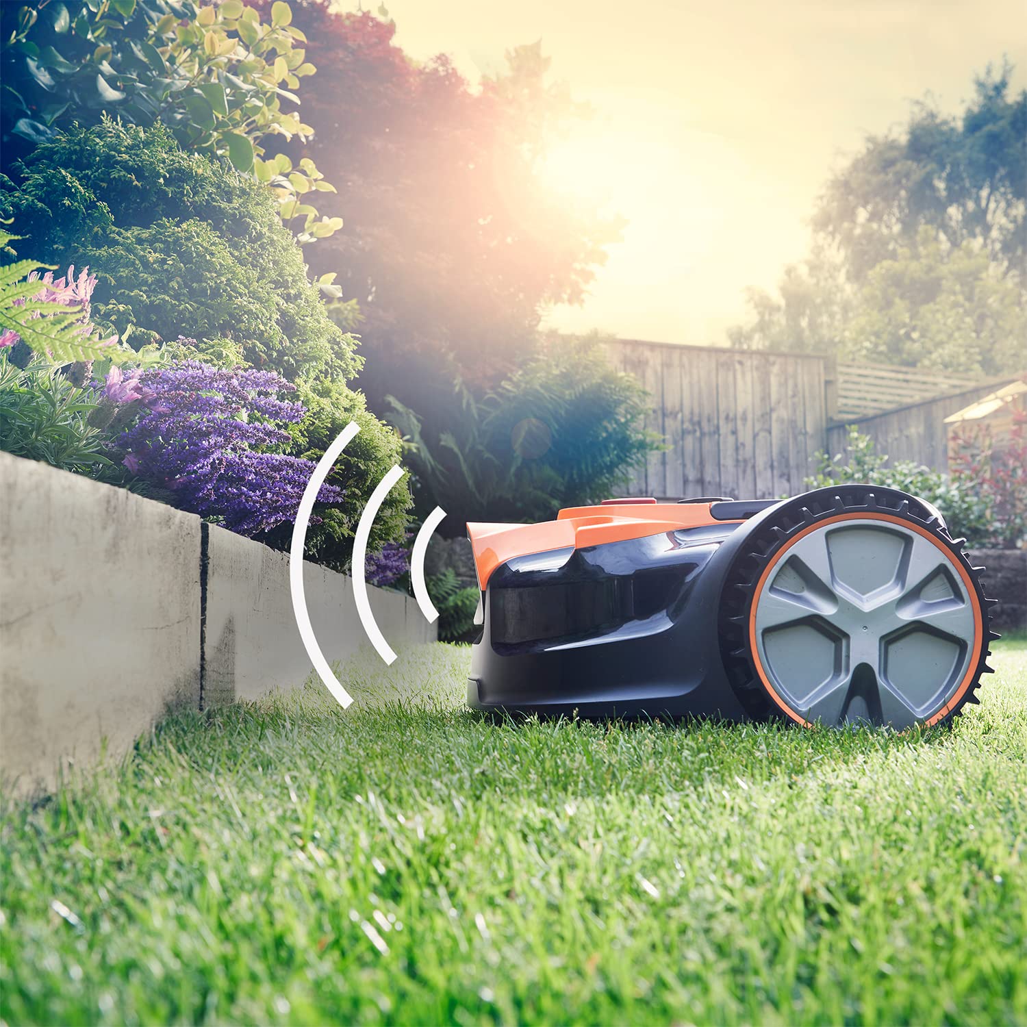 Robot Lawn Mower with Battery & Charger, Wire-Free Operation, Camera & Ultrasonic Sensors – view 5
