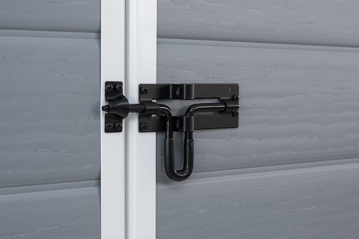 6 x 6 ft Outdoor Garden Storage Shed with Single Door, Window & Heavy-Duty Floor Panel – view 4