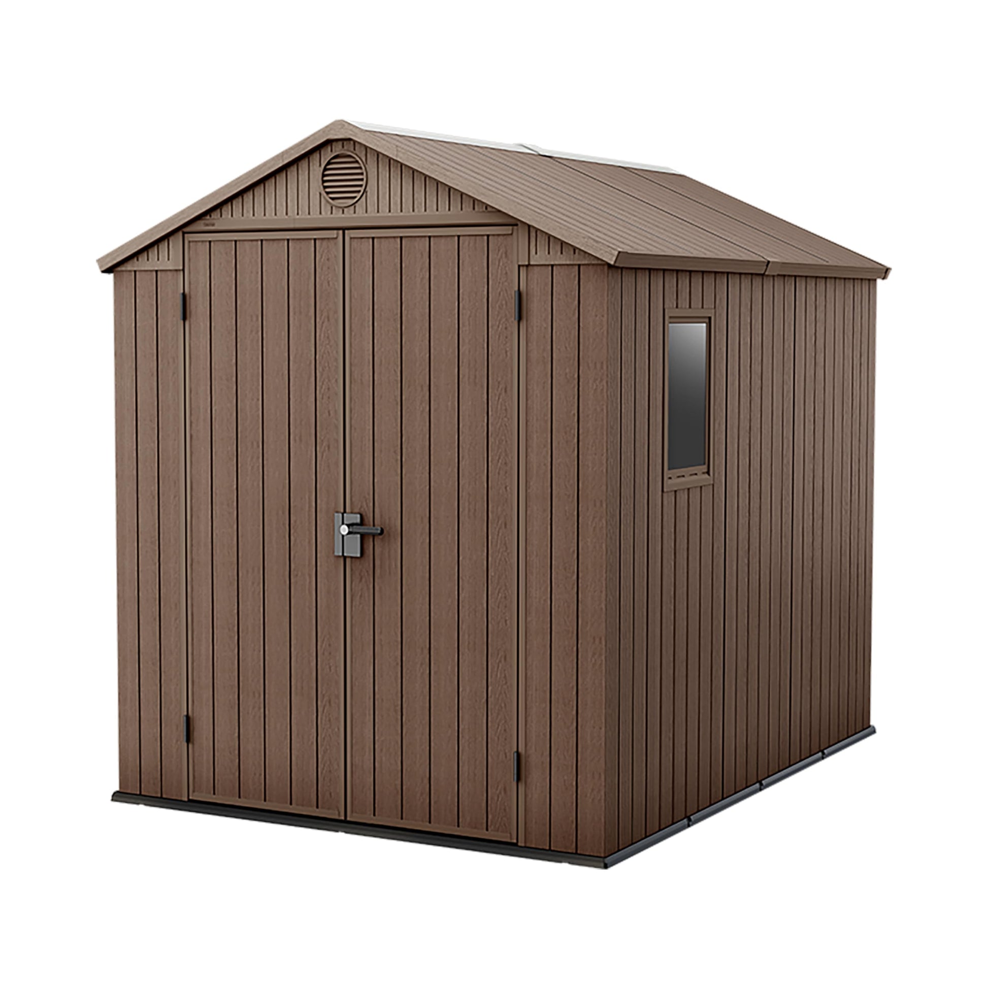 6 x 8 ft Outdoor Garden Storage Shed with Double Doors, Window & Heavy-Duty Floor Panel – view 17