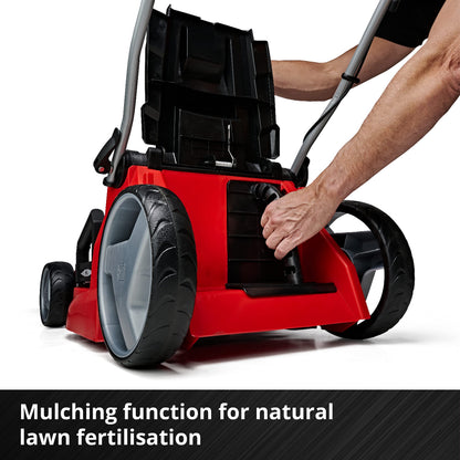 36V Cordless Brushless Lawn Mower, 43cm Cutting Width, 2×4Ah Batteries, 2 Fast Chargers, 63L Grass Bag – view 6
