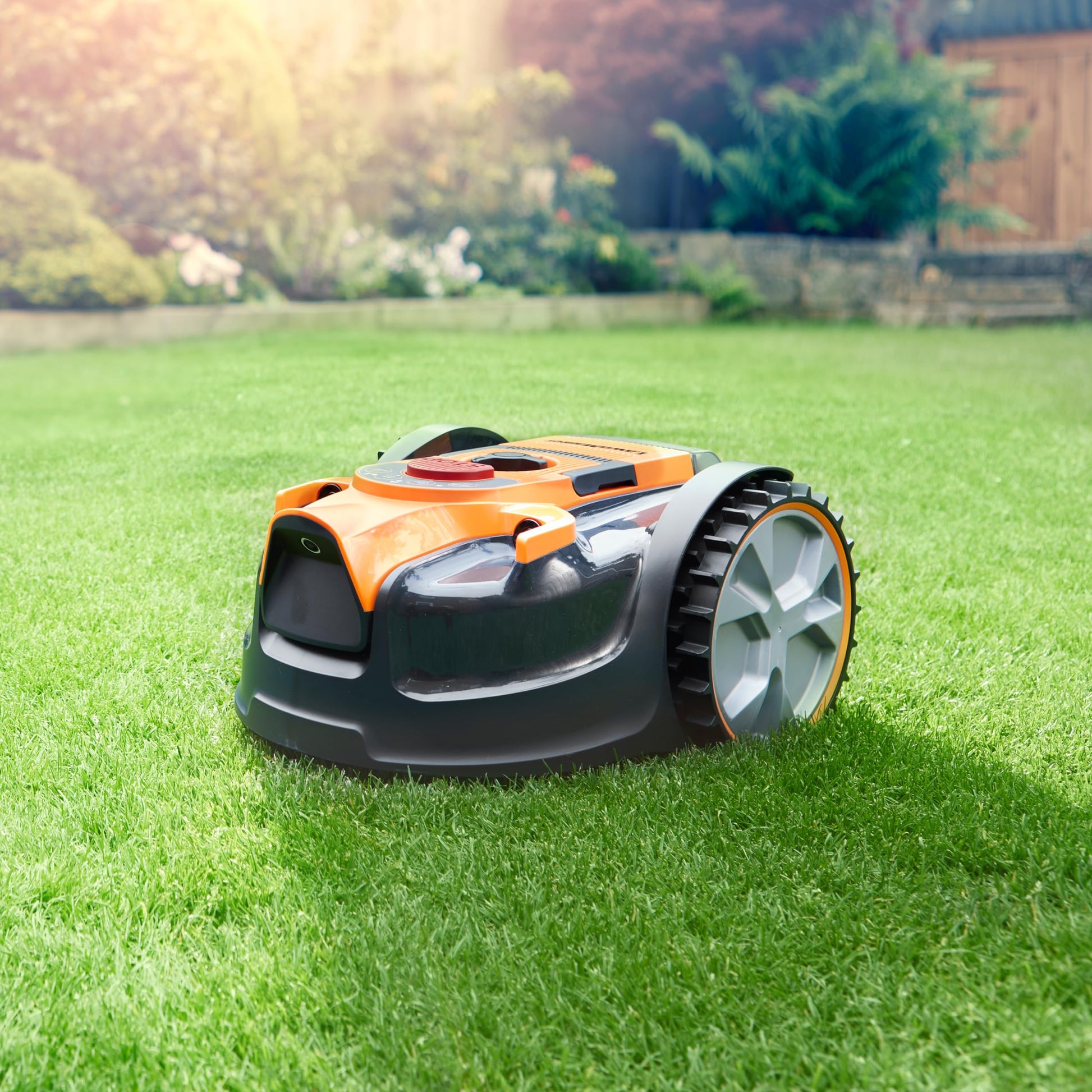 Robot Lawn Mower with Battery & Charger, Wire-Free Operation, Camera & Ultrasonic Sensors – view 2