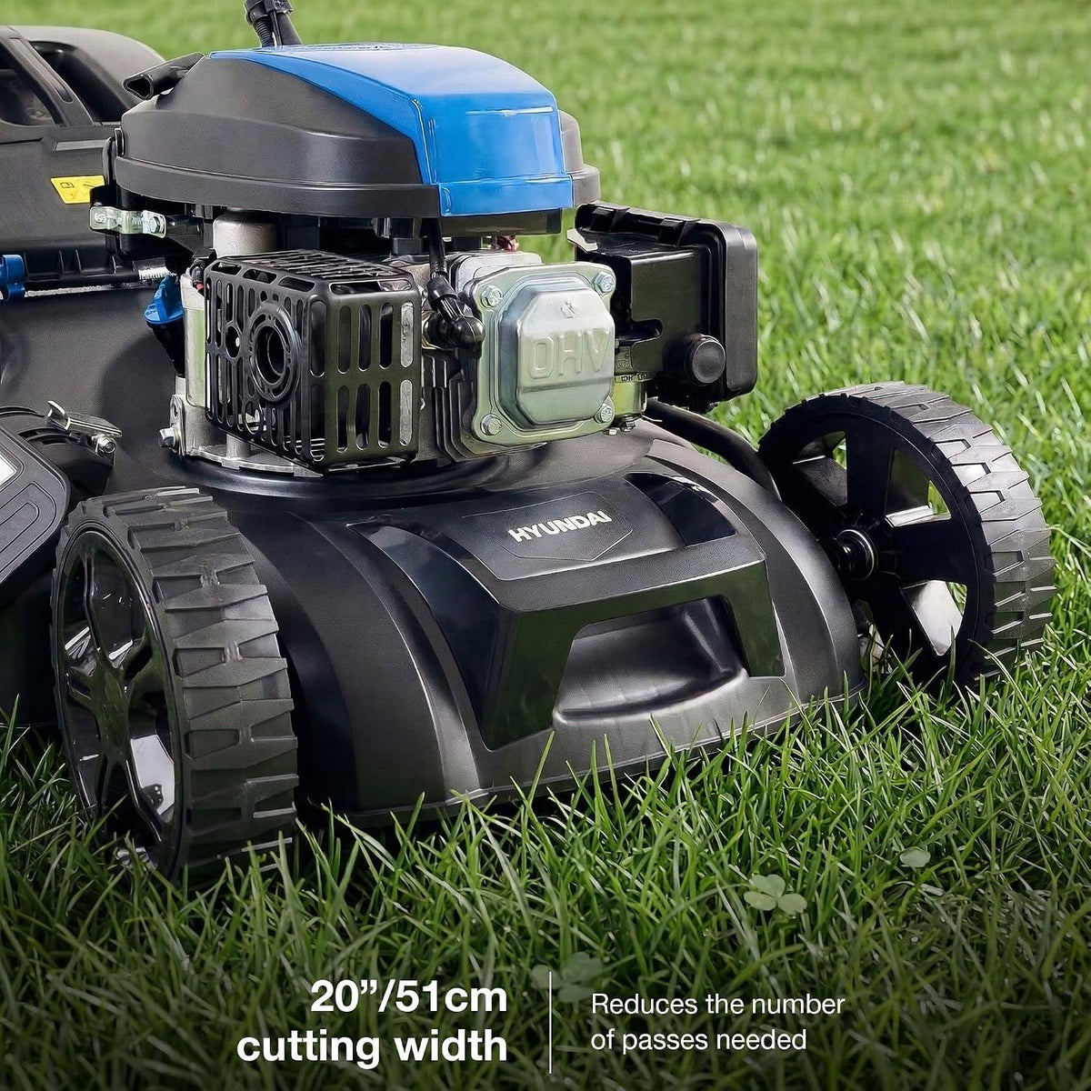20-Inch Self-Propelled Petrol Lawn Mower with Electric Start, 196cc Engine – view 5