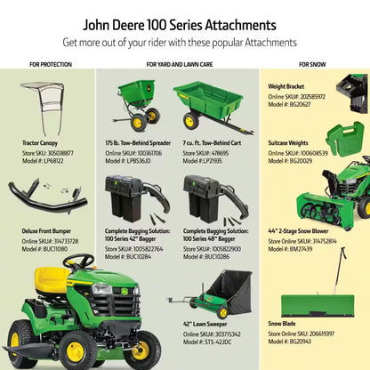 42-Inch Gas Riding Lawn Mower with 17.5 HP Engine & Hydrostatic Transmission – view 8